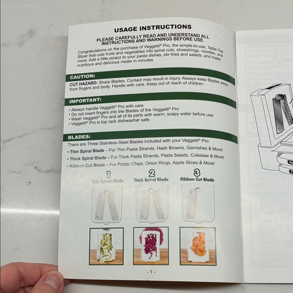 Veggetti Pro Table-Top Spiral Vegetable Cutter - Picture 11 of 16